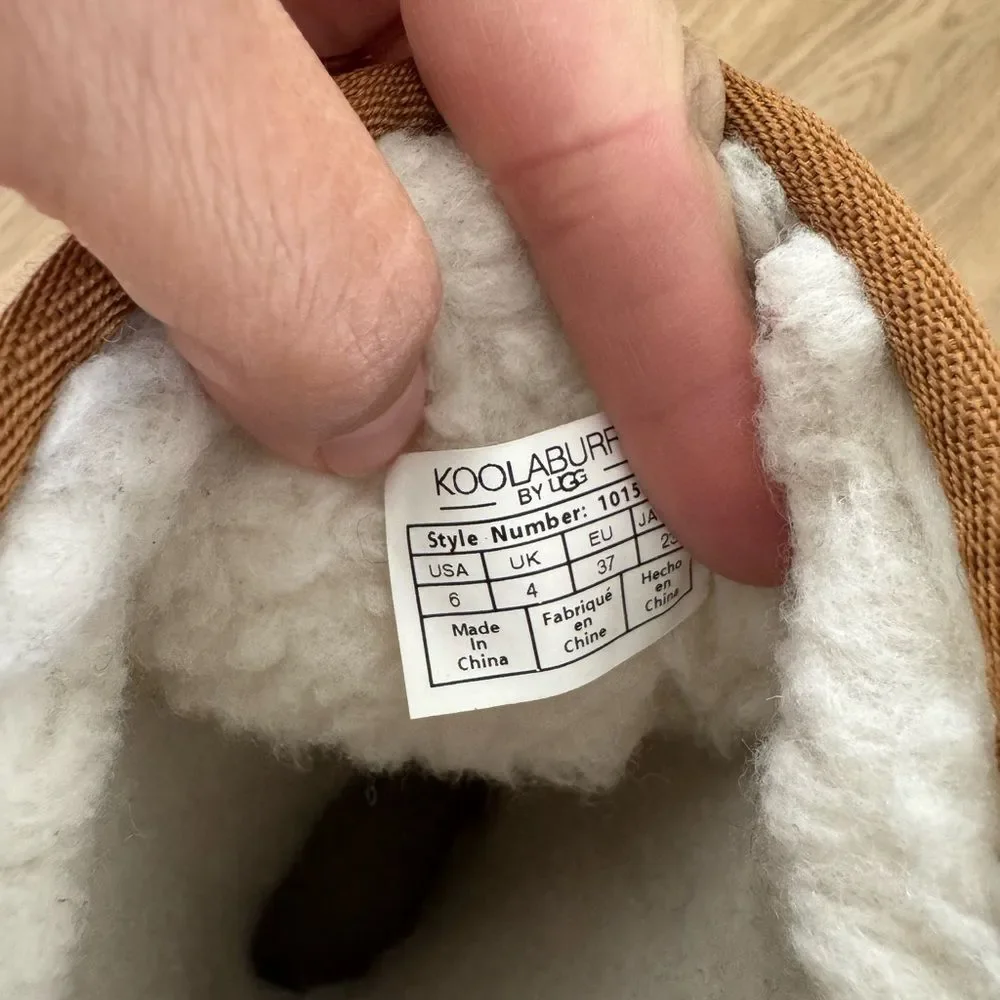 NWOT Koolaburra by UGG Tan Boots with Plush Lining - Size 6